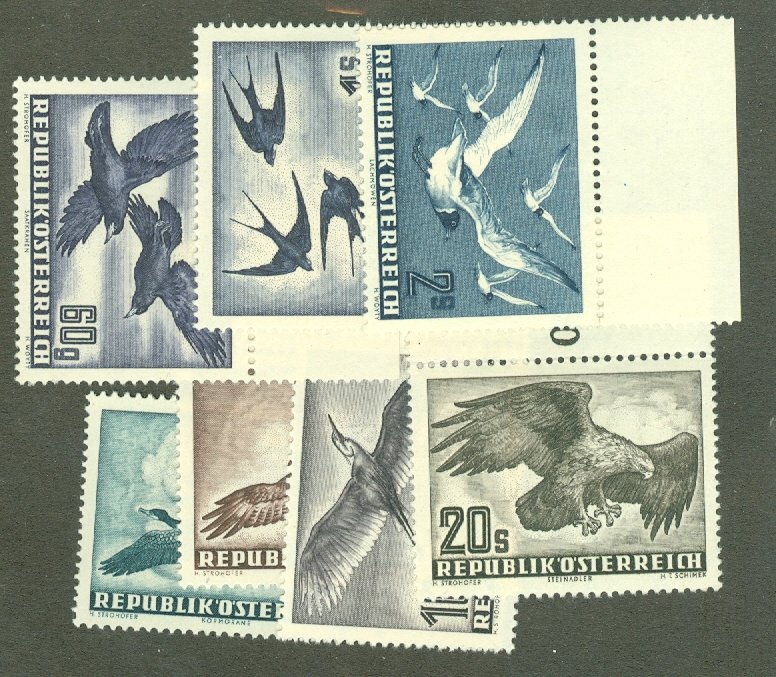 A: Austria C54-60 MNH CV $332