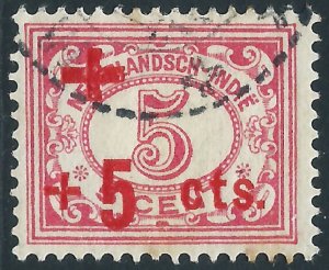 Netherlands Indies, Sc #B2, 5c + 5c, Used