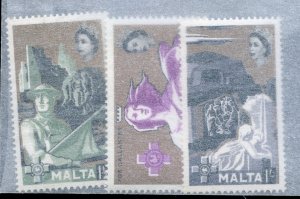 Malta, Scott #272-74, Mint, Never Hinged