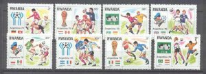 Rwanda 879-84 MNH Football-78 SCV4.95