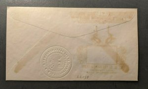 1939 USS Henderson Chinwangtao China Embossed Crosby Navy Cover Ship Cancel