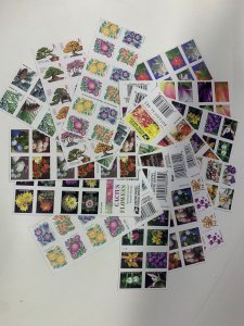 Forever Stamps Flowers series mixed 20sheets, total400pcs, random style delivery