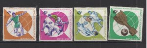 Congo (DR) #578-81 VFMNH (1966 World Cup Soccer set) CV $3.70