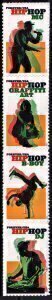 U.S.#5480-83 (5483a) Hip Hop 55c FE Vert. Strip of 4, MNH.