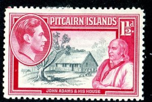 Pitcairn Islands, Scott #3, Unused, Hinged