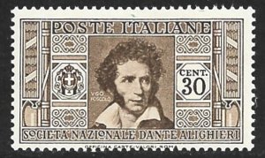 ITALY 1931 30c Dante Alighieri Society Issue Sc 272 MLH