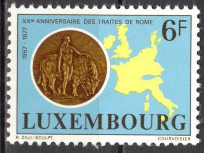 Luxembourg 1977 20 Years of Treaty of Rome Coins MNH