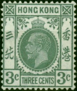 Hong Kong 1931 3c Grey SG119 V.F VLMM