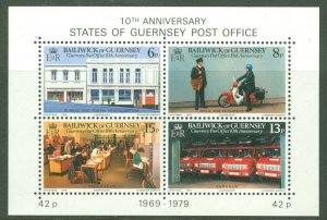 Great Britain-Guernsey # 198a Post Office Souvenir Sheet   (1)  NH