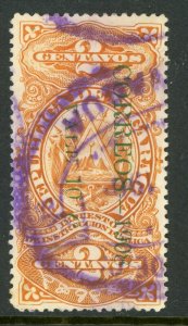 Nicaragua 1908 10¢/5¢ Education VFU O92