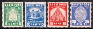 Estonia - Scott #134-137 - MH - SCV $3.65