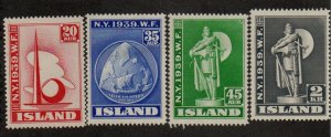 Iceland 213-216 Mint Hinged