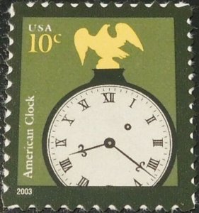 2003 10c American Clock, American Designs Scott 3757 Mint F/VF NH