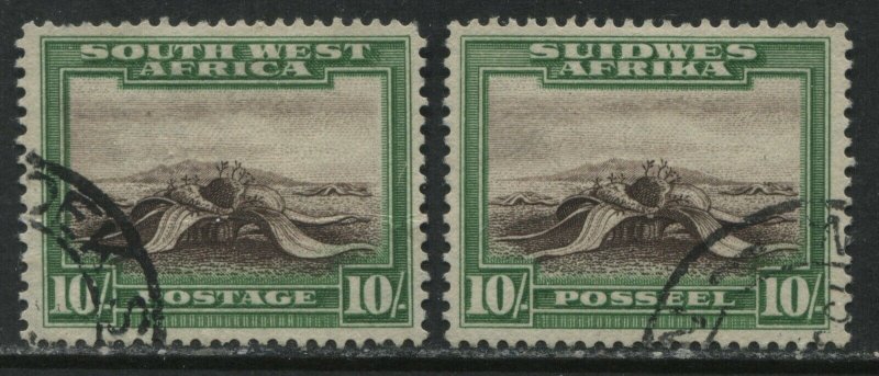 South West Africa 1931 10/ both values used