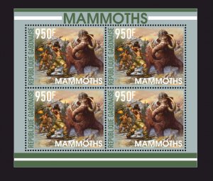 Stamps.Prehistoric Fauna Mammoths 2023 6 sheets perforated NEW