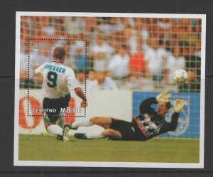 Lesotho  #1079  (1997 World Cup H. Shearer sheet) VFMNH CV $4.50