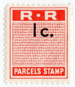 (I.B) Rhodesia Railways : Parcels Stamp 1c (unissued)