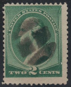 Scott # 213 2c Washington Fancy Cancel SON Strike