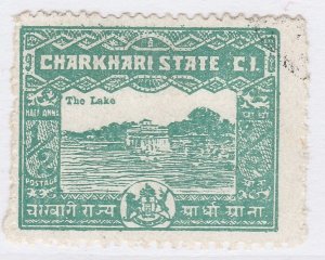 1931 INDIAN STATES CHARKHARI 1/2a Used Stamp A29P29F40320-