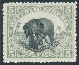 Liberia, Sc #61, 5c MH
