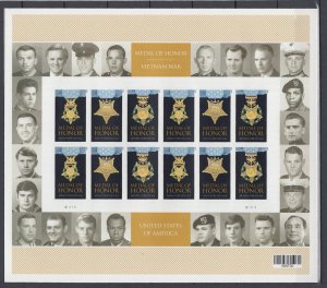 USA Sc#4988b Vietnam War Medal of Honor Full Imperforated Sheet of 24 MNH