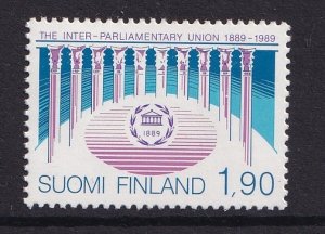 Finland    #804   MNH  1989  interparliamentary union  1.90m