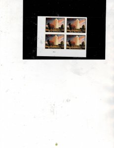 Old Faithful $17.50 US Express Mail Postage Plate Block #4379 VF MNH
