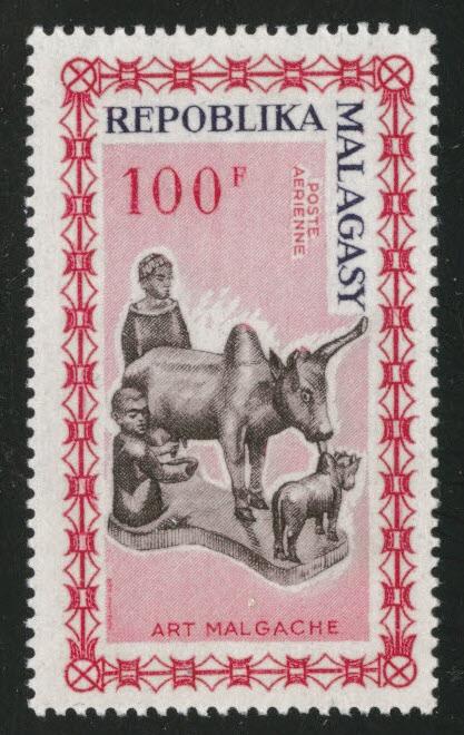 Madagascar Malagasy Scott C79 MNH**  1964 Zebu sculpture