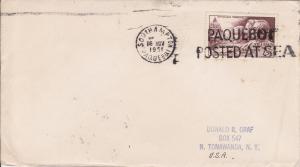 Paquetboat Cover from France in 1951