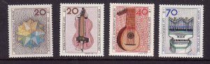 Germany-Sc#9NB101-4-unused NH set-Music-Instruments-1973-