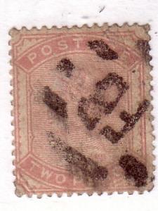 GB #81 ,2p Victoria, lilac rose, Used Cat.$90.00