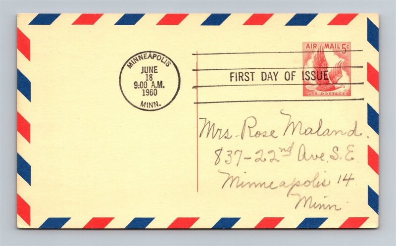 5 Cent U.S. Air Mail Postcard Airmail First Day of Issue June 18, 1950 |  United States, Stamp