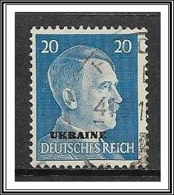 Ukraine #N53 Issued Under German Occupation Third Reich Used