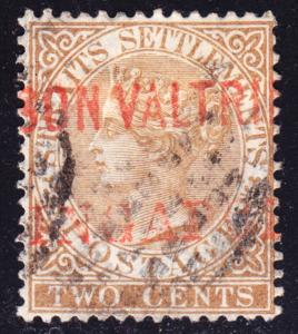 Malaya Straits Settlements Scott 10  wtmk CC  F to VF used.