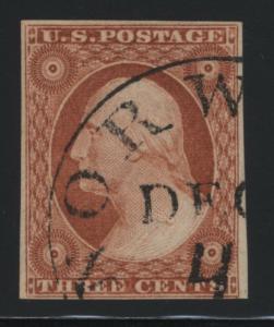 US Scott 10 Nice 4 Margins Very Fresh Color, APS Certificate