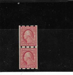US SCOTT# 344 PAIR W/BRINKERHOFF TYPE I PERFS MH