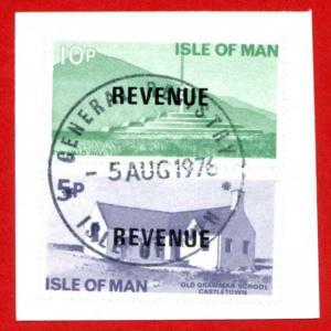 Isle of Man 10p and 5p QEII Pictorial Revenue CDS On Piece