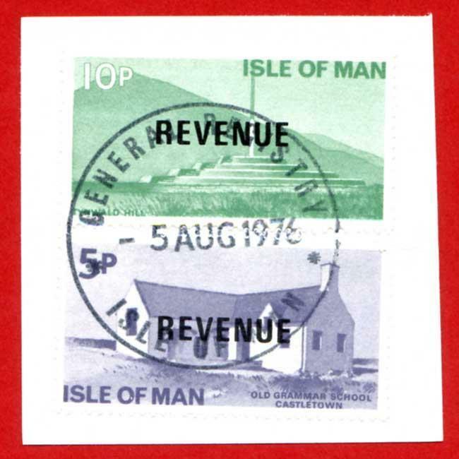 Isle of Man 10p and 5p QEII Pictorial Revenue CDS On Piece