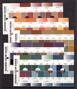 Wonder Color Gauge. Colors in the Scott Catalogues