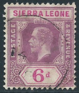 Sierra Leone, Sc #111, 6d Used