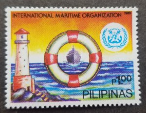 Philippines International Maritime Organization IMO 1989 Lighthouse (stamp) MNH