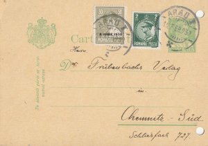 Romania 1932 POSTCARD  ARAD MARKING CHILD ROYAL MAIL USED CHEMITZ