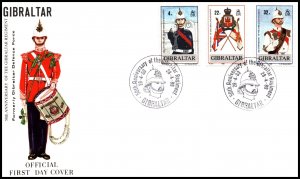 Gibraltar 545-547 U/A FDC