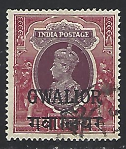 Gwalior #114 Mint Hinged cv $40