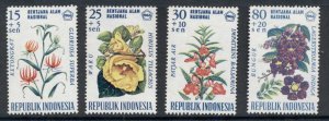 Indonesia 1966 Flowers MUH