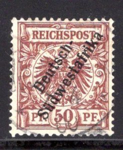 German South-West Africa (DSWA) #12,  light 2 April 1900 cancel , CV$12