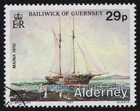 Alderney SG#A 34 Used - 1987 29p.  - Boats and Ships