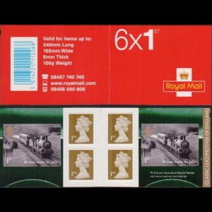 G.B. 2011 - Scott# 2930A Booklet-Railway NH torn