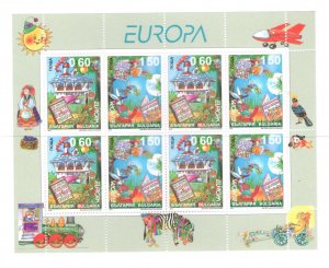 2010 EUROPA CEPT Bulgaria, 1 Mini-sheet of 4 pairs Childrens books MNH **