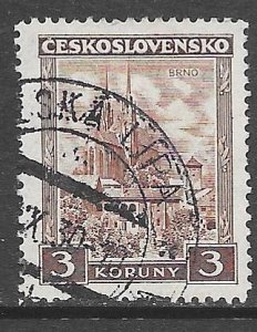 Czechoslovakia 165: 3k Brno Cathedral, used, F-VF